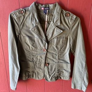 Utility Green Denim Jacket